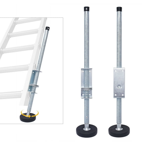 Miumaeov 1 Pair Ladder Leveler Height Adjustable for Extension Ladders Stabilizer Ladder Leg Leveling Tool 330 LBS