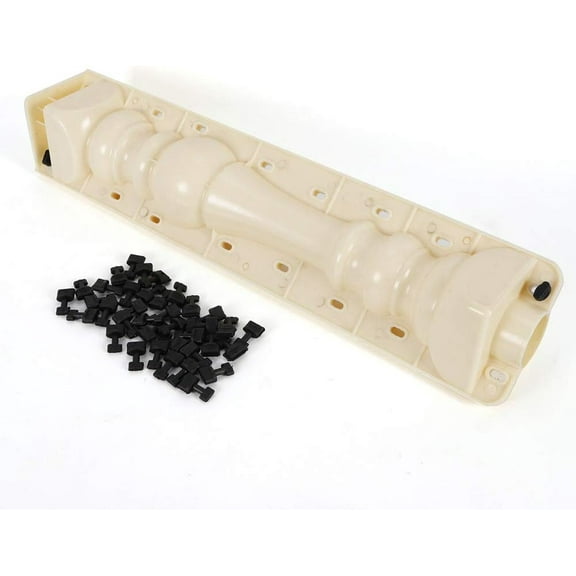 Miumaeov 1 Set Plastic Balustrade Mold Roman Column Concrete Mold Roman Column Mouldor Front Rear Moulds for Concrete Plaster Cement 27.6in