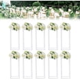 thumbnail image 1 of Miumaeov 10 Pcs Wedding Flower Stands Rectangular Display Stand Party Background Decor, 1 of 9