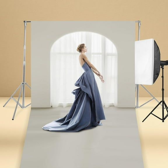 Miumaeov 10 X 9.5 Ft Stainless Steel Backdrop Stand for Parties, Backdrop Stand Heavy Duty, Adjustable Background Stand Full Kit for Photography Wedding Photobooth Photoshoot Decoration