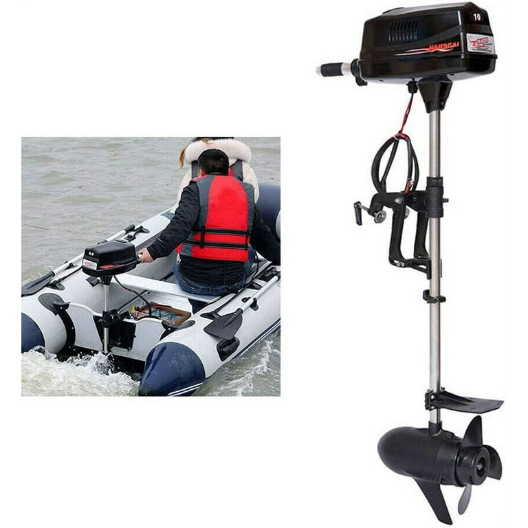 Miumaeov 10HP Electric Outboard Motor Brushless Boat Engine Tiller Control Heavy Duty Outboard Trolling Motor 60V 2200W Fishing Boat Engine for Kayak