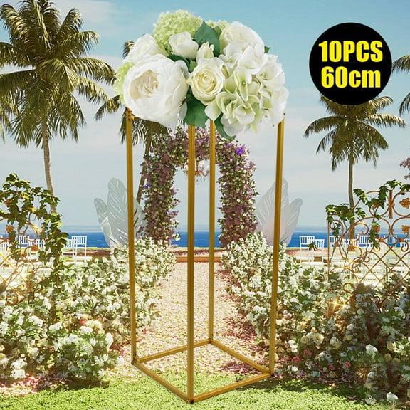 Miumaeov 10Pcs Wedding Flower Column For Birthday Party Decor Plant Stand