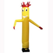 Miumaeov 10ft 3M Inflatable Dancing Doll Tube Man Wavy Dancer Inflatable Advertising Air Puppet No Blower Yellow