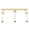 thumbnail image 1 of Miumaeov 10ft x 20ft Heavy Duty Backdrop Stand with Metal Base Gold Height Adjustable Pipe and Drape Backdrop Stand Kit Square Metal Arch Frame for Photography Wedding Birthday Party Decorations, 1 of 13