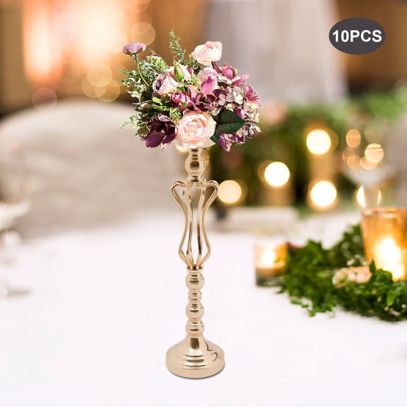 Miumaeov 10pcs Flower Stand Wedding Centerpiece Table Decorations Metal Flower Holders for Party Birthday Anniversary Ceremony Event Reception