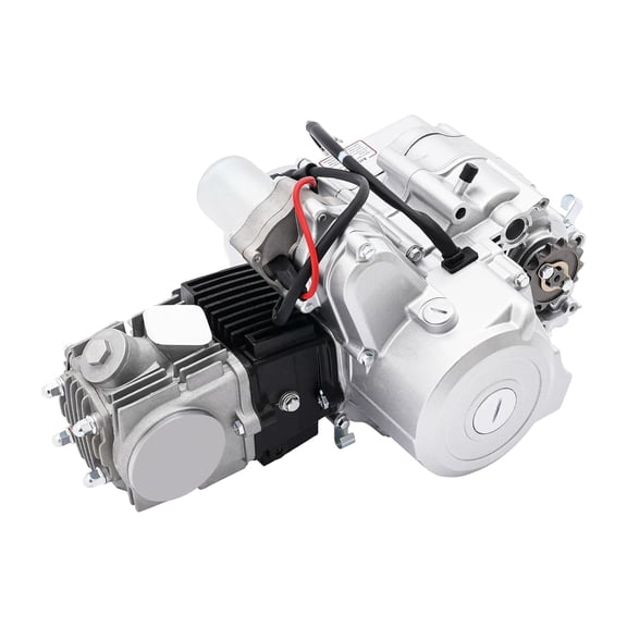 Miumaeov 110CC 4 Stroke Engine Motor, Auto Transmission Motorcycle Engine Electric Start, Dirt Bike Engine Single Cylinder, Pit Bike Engine for ATV, Mini Gas Engine for Go Kart 50-110cc