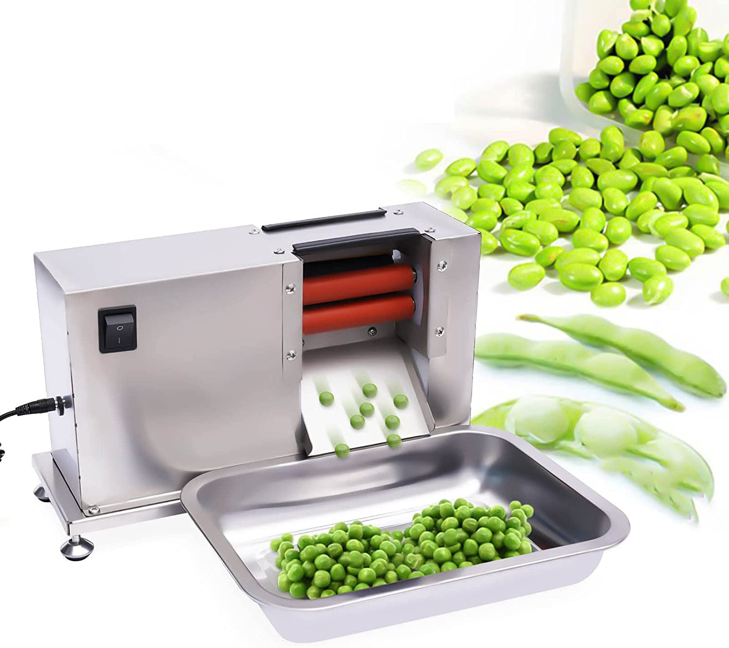 Miumaeov Electric Bean Peeling Machine 110V, 15W Home & Commercial Pea
