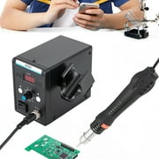 Miumaeov 110V Hot Air Rework Station SMD Soldering with Temperature LED Screen Display 700W Hot Air Soldering Iron Station Set for Electronics Repairing Desoldering Welding Black