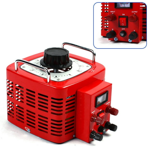 Miumaeov 110V Variac Transformer Variable AC Power Voltage Regulator Metered 3000W 30Amp Auto