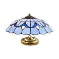 thumbnail image 1 of Miumaeov 12" Flush Mount Ceiling Light, Antique Handcrafted Stained Glass Lampshade LED Ceiling Light Chandelier Fixture, Hanging Lamp for Bedroom Living Room, 1 of 9