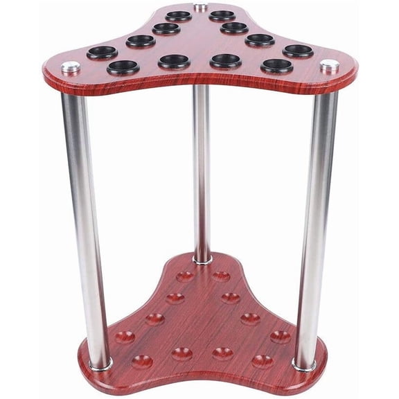 Miumaeov 12 Holes Club Organizers, Floor Stand Club Display, Billiards Cue Sticks Putter Rack, Corner Billiard Ball Poles Holder