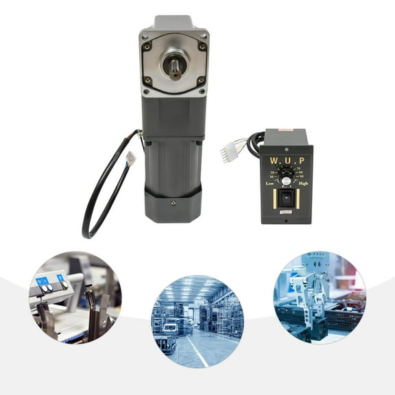 Miumaeov 120W 110V Gear Motor Electric Motor with Controller 1:30 45RPM High Torque Speed Reduction Motor Electric Gearbox Motor