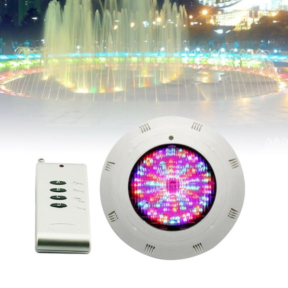 Miumaeov 12V 18W LED RGB Swimming Pool Lights Underwater Lamp IP68 Waterproof with Remote
