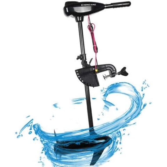 Miumaeov 12V Electric Outboard Motor Trolling Motor,800w Electric Boat Engine Outboard Motor Outboard Trolling Motor Fishing Boat Engine Tiller Control