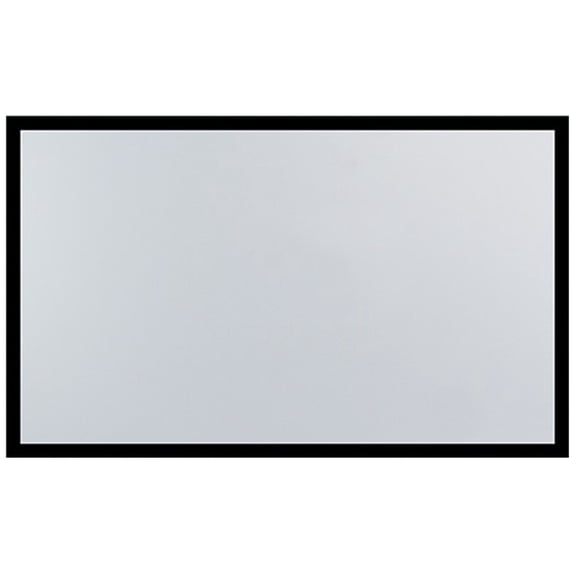 Miumaeov 130" Fixed Aluminum Frame Projector Screen White Glass Fiber Home Theatre HD TV Projection