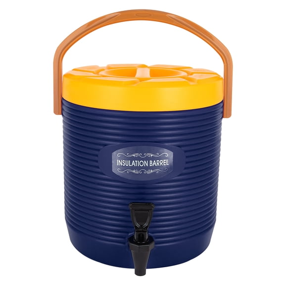 Miumaeov 13L Insulated Beverage Dispenser Hot & Cold Drinks Storage Bucket Stainless Steel Barrel