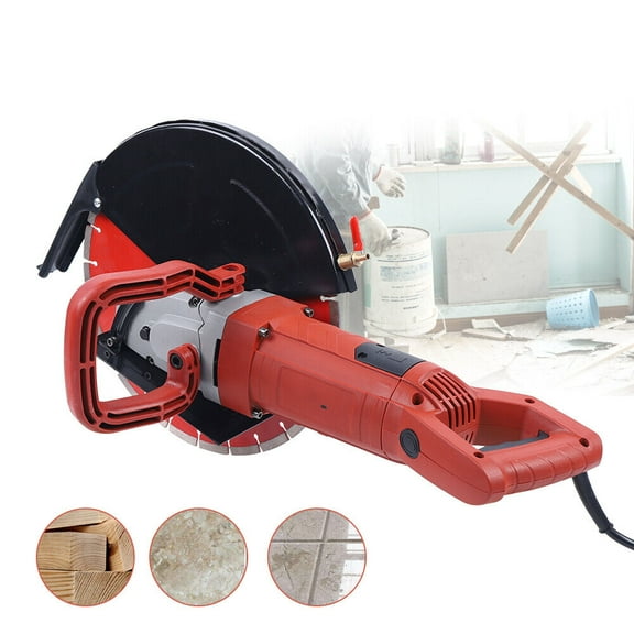 Miumaeov 14" Electric Demo Saw Masonry Concrete Saw Cutter Circular Cutting Saw 3000W