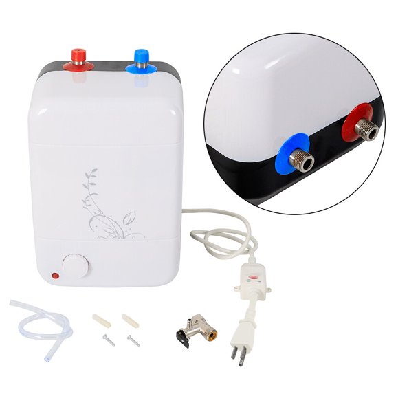 Miumaeov 1500W 110V 8L Hot Water Heater lectric Tankless Instant Boiler Bathroom Kitchen 30-75