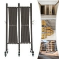 thumbnail image 1 of Miumaeov 16.4Ft Adjustable Barrier Gate Industrial Expandable Metal Barricade Safety Barrier w/6 Universal Wheels, 1 of 20