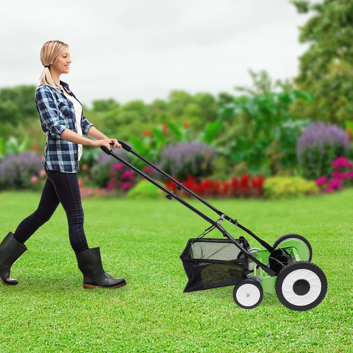 Scotts 16 reel mower grass catcher sale