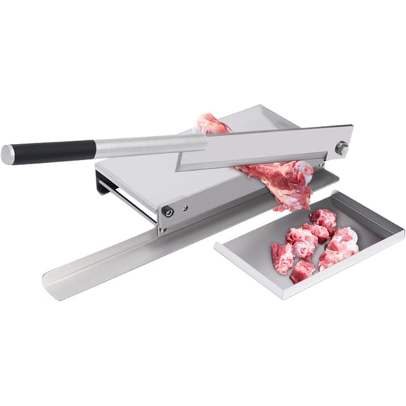 Miumaeov 16 inch Guillotine Machine Manual Meat Bone Cutter Rib Slicer Heavy Duty Chicken Cutting Machine for Beef Goat Pig Fish Butcher Commercial Kitchen