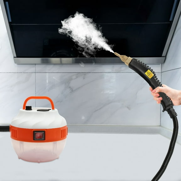 Miumaeov 1600W 110V Handheld Steam Cleaner Car Detailing Steaming Cleaning Machine 6-Gear Adjustable 0.35Gal Water Tank
