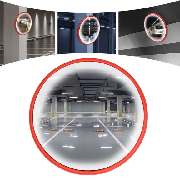 Miumaeov 18" Wide Angle Security Curved Convex Road Mirror Traffic Corner Safety Parking