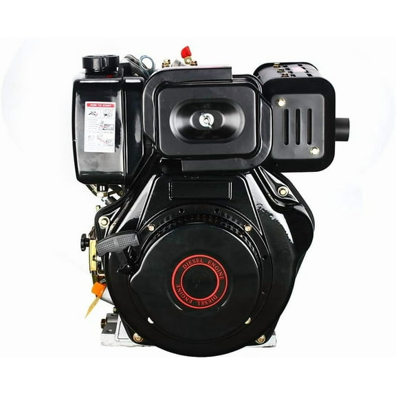 Miumaeov 186F 9HP Diesel Engine 4 Stroke Single Cylinder 406CC Forced Air Cooling Diesel Engine for Agricultural Machinery