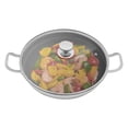 thumbnail image 1 of Miumaeov 2-Handle Stainless Steel Frying Pot 36cm Non Stick Paella Pan Skillet Pot with Lid, 1 of 21