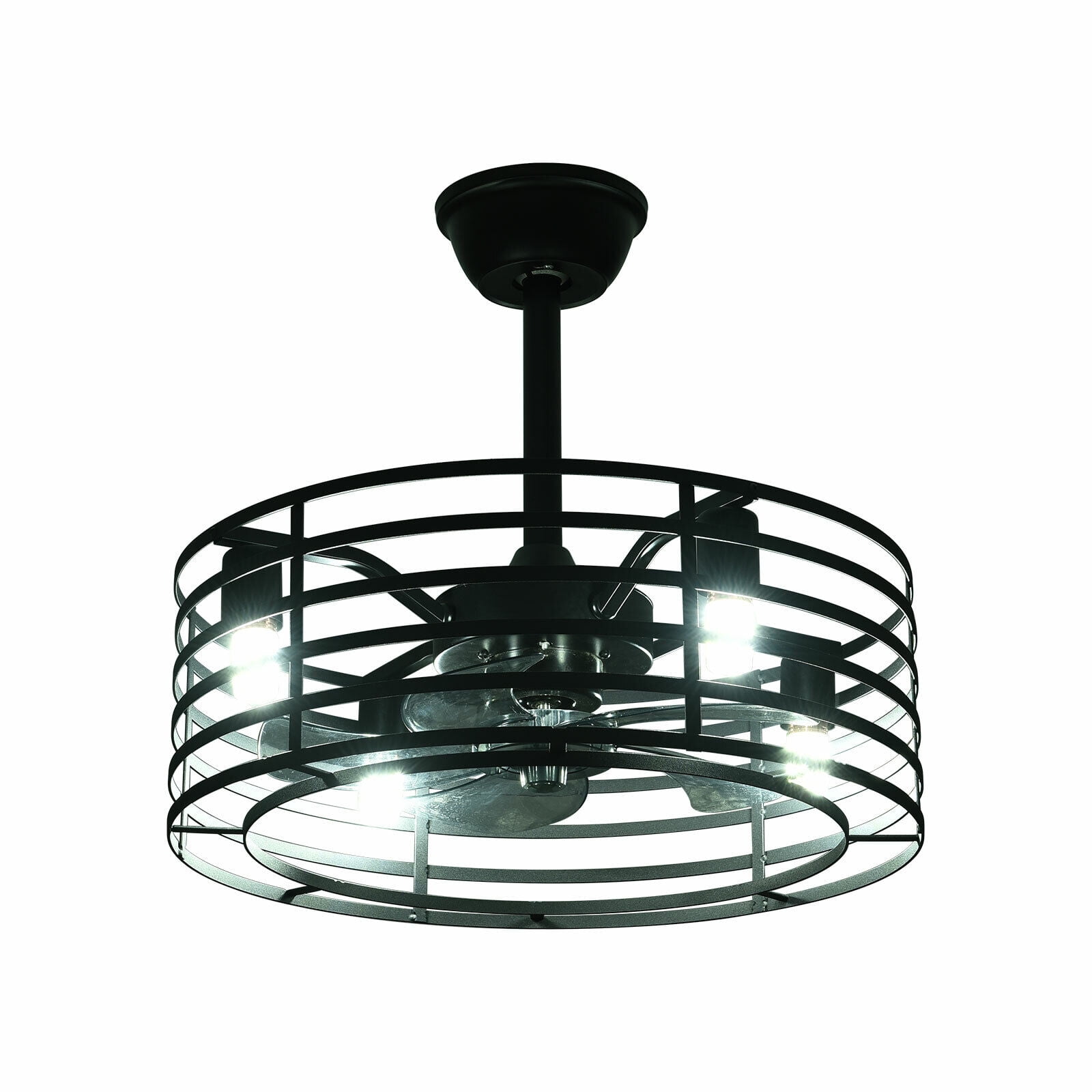 Safety Industrial Cage Ceiling Fan Hunter 52"Ceiling Fan In Matte