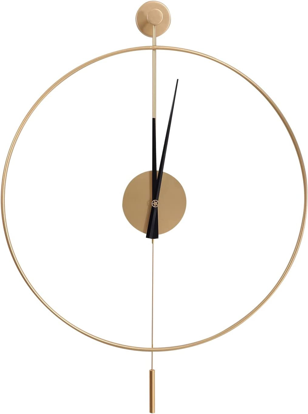 Miumaeov 20" Modern Silent Wall Clock Accurate Timekeeping Hollow Design Art Decor Office