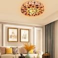 thumbnail image 1 of Miumaeov 20 inch Tiffany Style Flush Mount Ceiling Light Vintage Stained Glass Ceiling Lamp Decor Fixture for Living Room Restaurant Hotel, 1 of 13