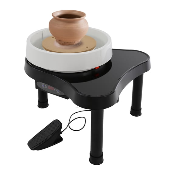 Miumaeov 200W 110V Pottery Wheel Forming Machine 12.6-inch Turntable Electric DIY Clay Sculpting Tool 60-320 RPM