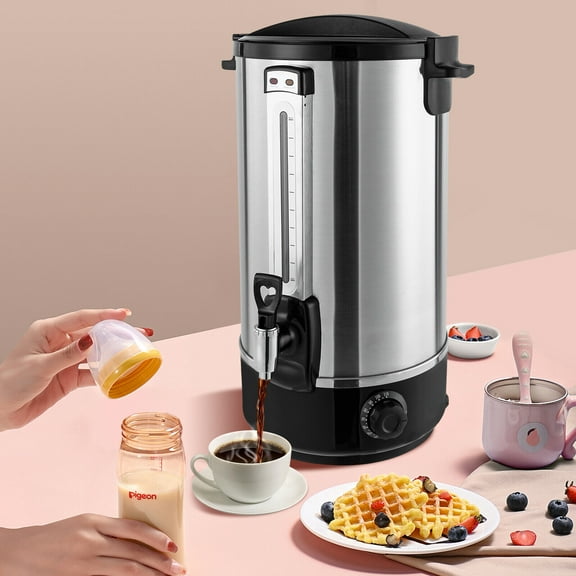 Miumaeov 20L Commercial Eletric Hot Water Dispenser Countertop Water Boiler 110V 2200W