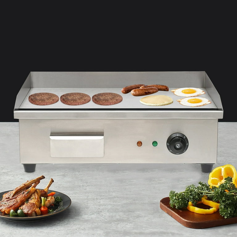 Miumaeov 22'' Commercial Electric Countertop BBQ Griddle Flat Top