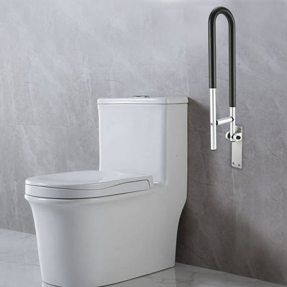 Miumaeov 23.6 Inch Foldable Handrail Grab Bar Toilet Safety Support Handrail Wall Mounted