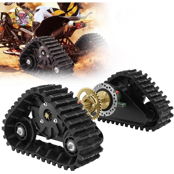 Miumaeov 23.6'' Rear Axle Kit Assemly, 60CM ATV Snow Sand Track Kit, For Gasoline Motor Go Kart Snowmobile ATV Snow Sand