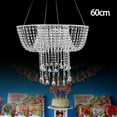 thumbnail image 1 of Miumaeov 23" Acrylic Cake Stand Chandelier Hanging Wedding Cake Rack Suspended Cake Stand for Decor, 1 of 14
