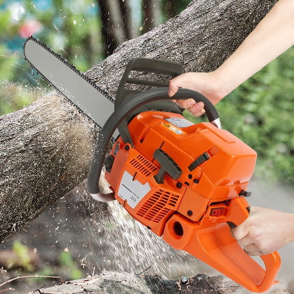 Miumaeov 24'' 65/72cc Gasoline Chainsaw Gas Powered Sawing Crankcase Chain Saw For Wood Cutting