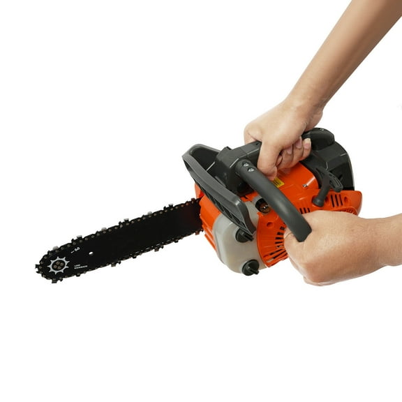 Miumaeov 25.4CC 2-stroke Gasoline Powered Chainsaw Branches Pruning Wood Cutting Chain Saw 12inch