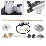 Miumaeov 29.13 ATV Go kart Rear Axle Shaft Complete Assembly Kit with Sprocket Brake Disc Pillow Block Wheel Hub and Brake Master Cylinder No Chain