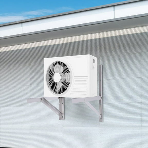 Miumaeov 2Pcs Mini Split Air Conditioner Brackets 280Kg Heavy Duty Pair SS201 Wall-Mounted