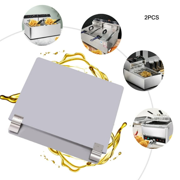 Miumaeov 2Pcs Stainless Deep Fryer Side Splash Guard Universal For Stop Splattering Oil