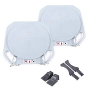 Miumaeov 2Pcs Wheel Alignment Tool Turn Plates Car Truck Wheel Alignment Turn Plate Automotive Front End Alignment Tool 345mm Wheel Alignment Tool 360  Rotate with Transition Bridges & Thrust Blocks