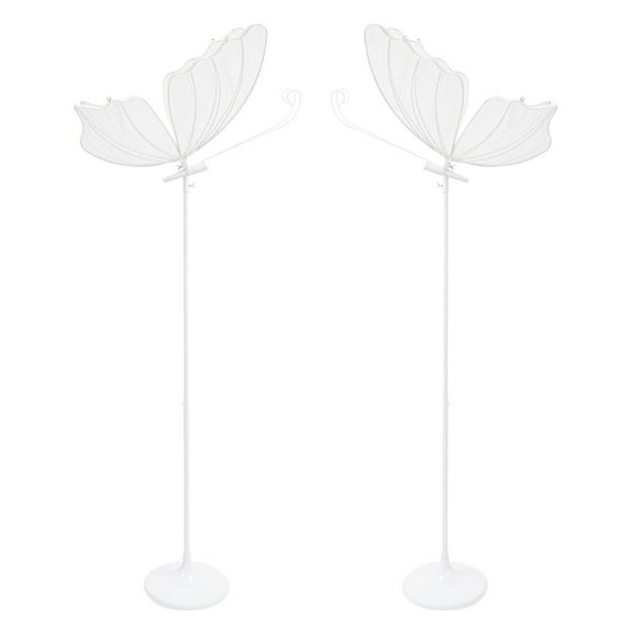 Miumaeov 2pcs Butterfly LED Light Floor Lamp Creative Butterfly Hanging Lamp Wedding Props Christmas Deocr Adjustable Height