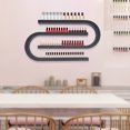 thumbnail image 1 of Miumaeov 2pcs U-shaped Nail Polish Racks 4 Tier Wall Mounted Display Shelf Stand Lipstick Perfume Organizer Holder for Salon Shop (Black), 1 of 18