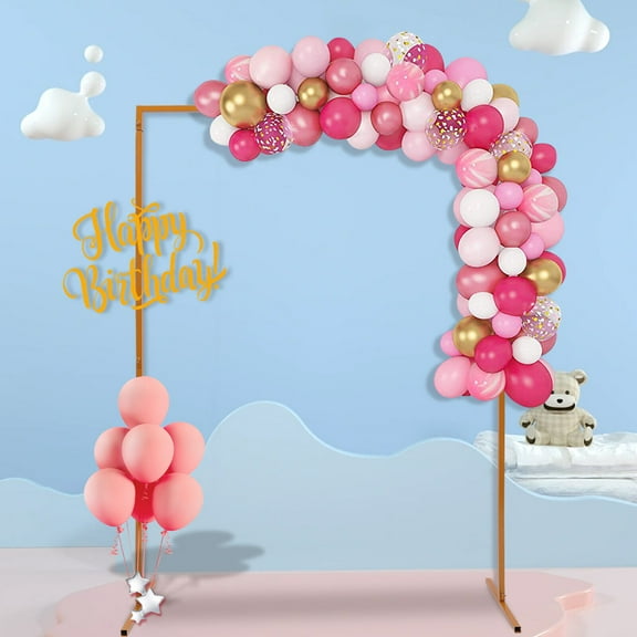 Miumaeov 2x1.5M Rectangular Metal Wedding Arch Rack Flower Balloon Frame Stand Party Backdrop Decor