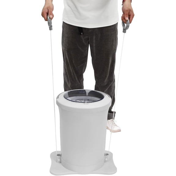Miumaeov 3.17Gal Portable Manual Clothes Dryer, Non Electric Foot Powered Compact Mini Laundry Spin Dryer Machine for Clothes,RV, Camping, Apartment