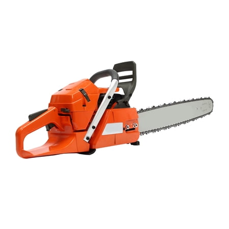 Miumaeov 3.4KW Gas Chainsaw with 24 inch Guide Bar, 2-Cycle 65cc Gasoline Power Chain Saws with Security Lock for Trees Branches Trimming Wood Cutting