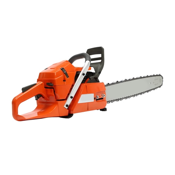 Miumaeov 3.4KW Gas Chainsaw with 24 inch Guide Bar, 2-Cycle 65cc Gasoline Power Chain Saws with Security Lock for Trees Branches Trimming Wood Cutting